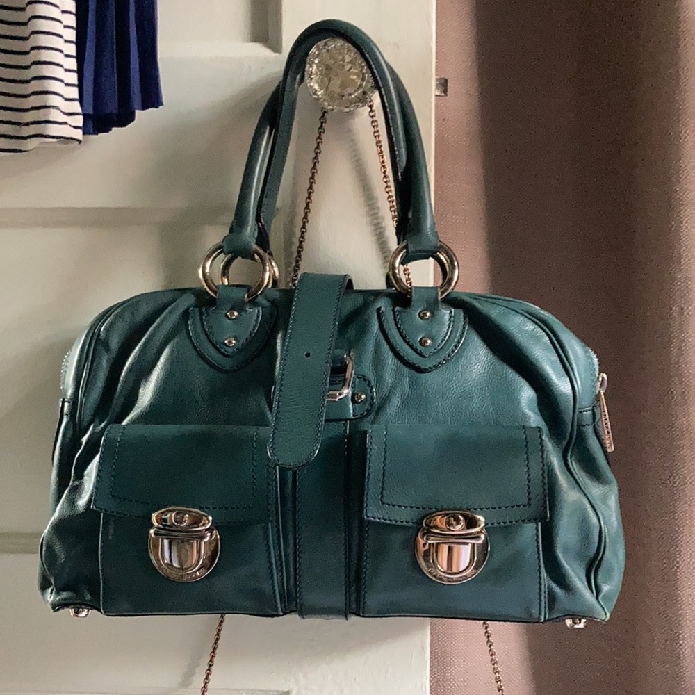 Marc Jacobs Teal Blue Venetia Satchel